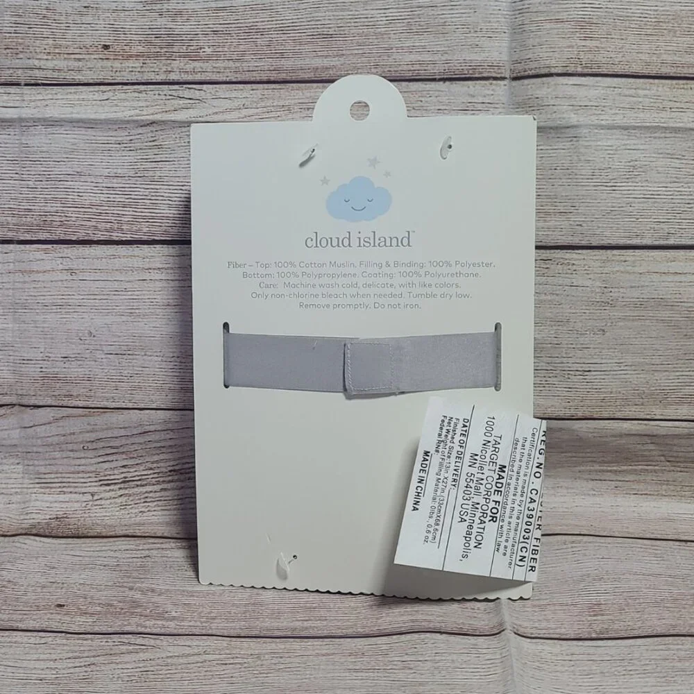 Cloud Island Muslin Changing Pad Liner - Grey - 2pk - NEW WITH TAGS